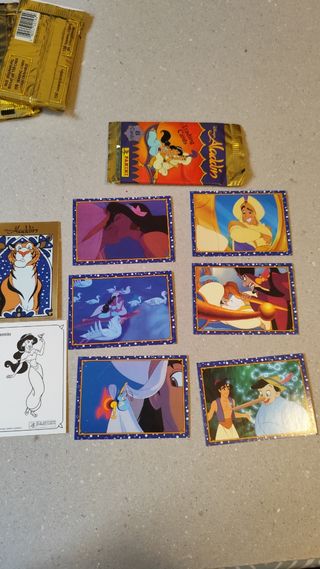 Aladdin trading cards lote