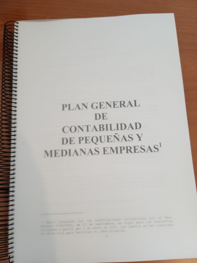 Plan general contable PYMES