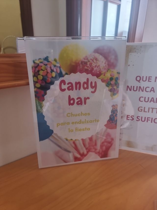 Cuadro para fiesta boda