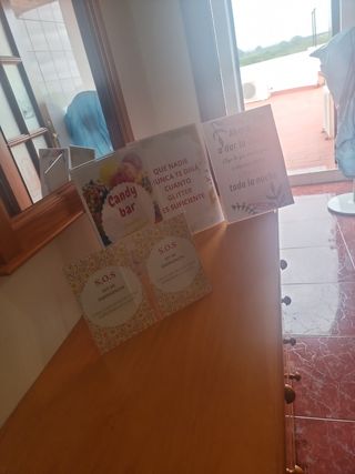 Cuadro para fiesta boda