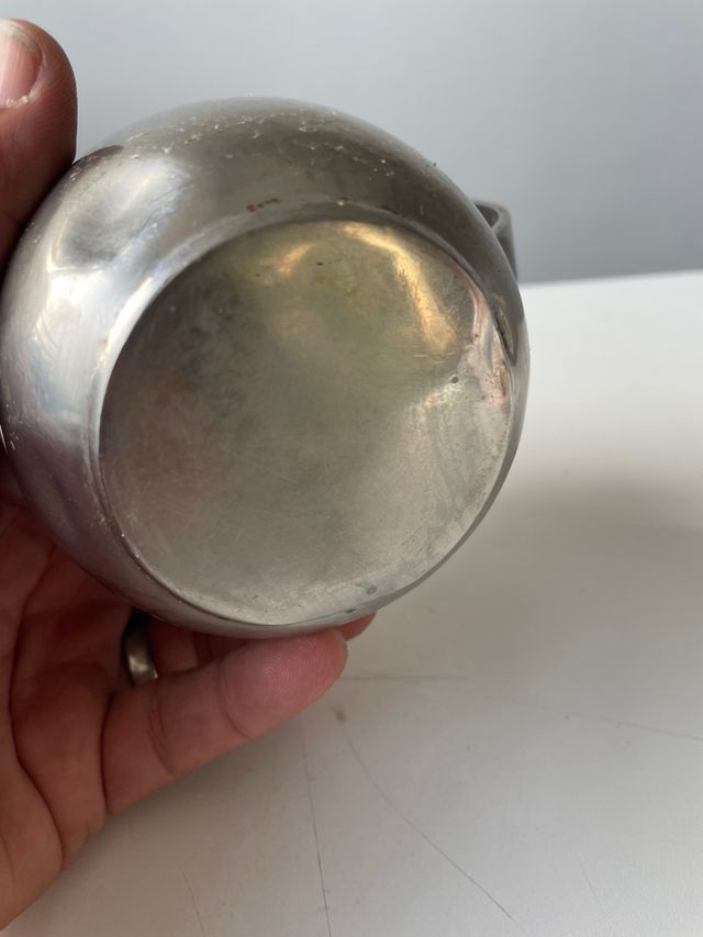 Cafetera, lechera de alumínio