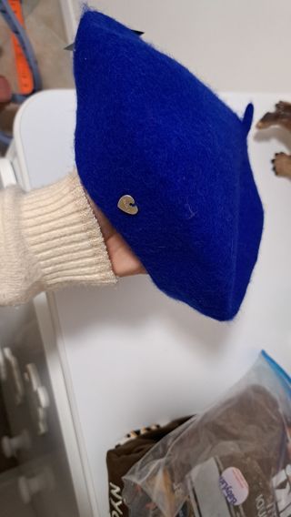 Cappello basco blu elettrico Nuovo 
