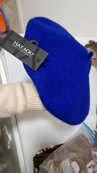 Cappello basco blu elettrico Nuovo 