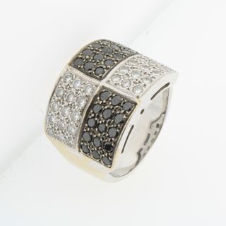 Anillo oro blanco con brillantes