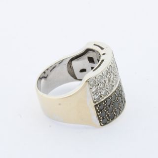 Anillo oro blanco con brillantes