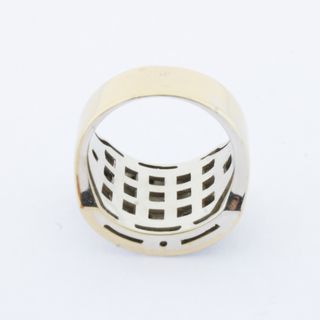 Anillo oro blanco con brillantes