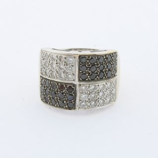 Anillo oro blanco con brillantes