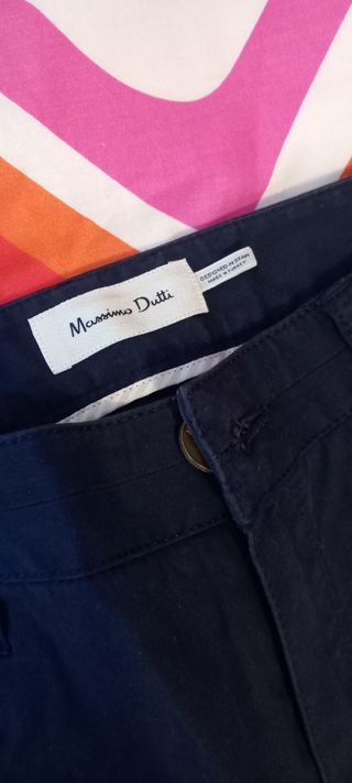 pantalon Massimo Dutti azul.