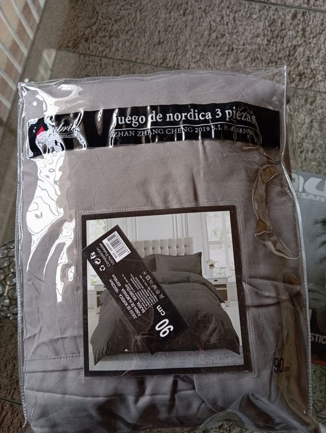 Juego de nórdica 3 piezas cama de 90
