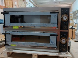HORNO PARA 4+4 PIZZAS DE 40 CM GLASS 