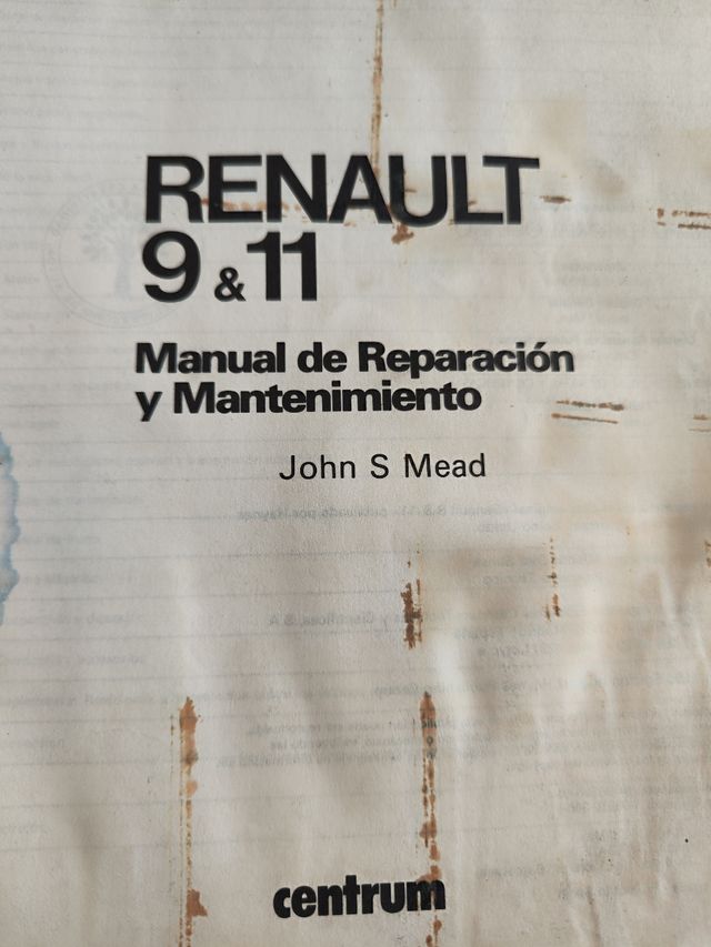 Manual reparación antiguo Renault 9 y 11