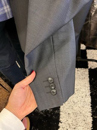 Chaqueta de traje gris oscuro Peter Murray