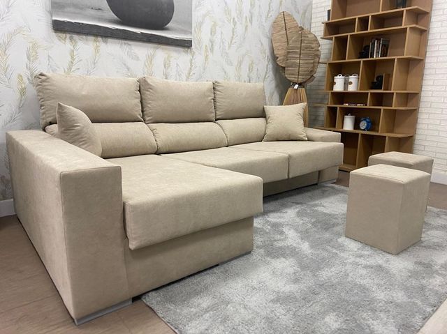 Sofa  Cheislonge con arcon +2 pufs !NUEVO!