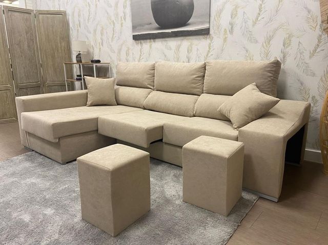 Sofa  Cheislonge con arcon +2 pufs !NUEVO!