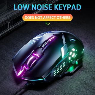 Raton Gaming LEDs con Cable USB Ordenador