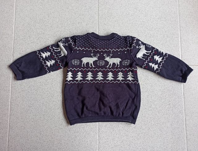 Jersey navideño H&M. 9-12 meses, 80cm.