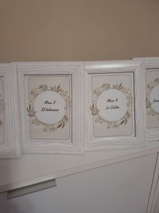 Cuadros mesas boda sitios emblemáticos de Cadiz