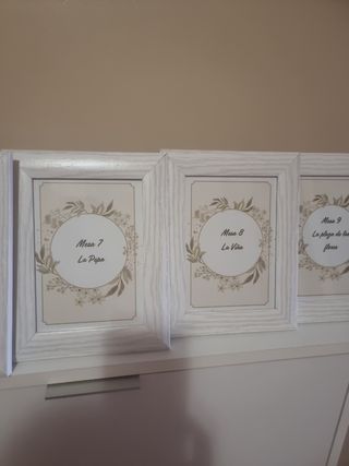 Cuadros mesas boda sitios emblemáticos de Cadiz