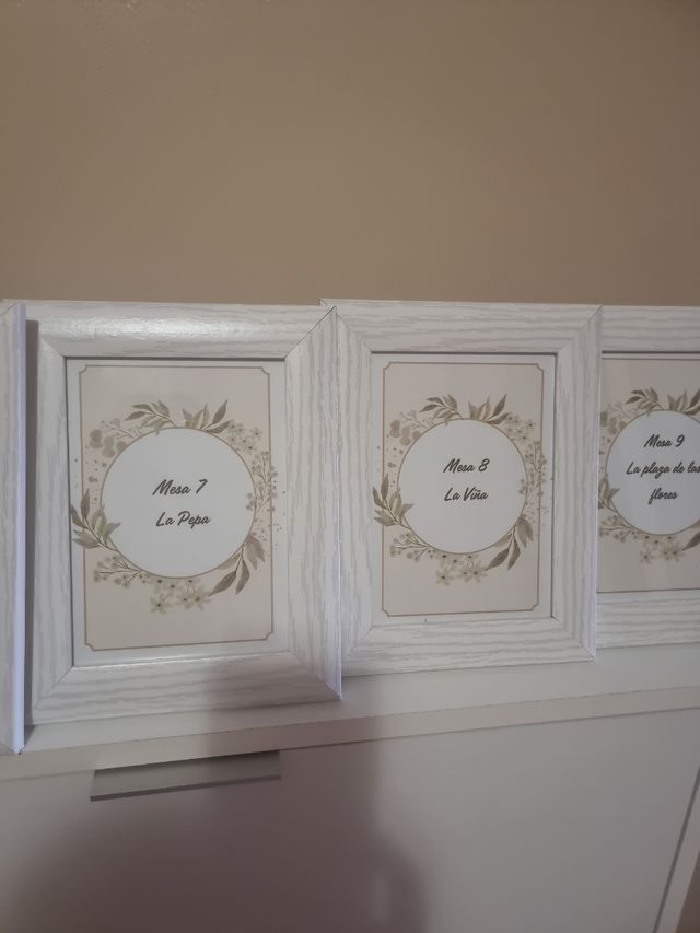 Cuadros mesas boda sitios emblemáticos de Cadiz