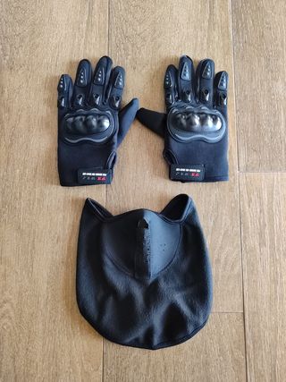 Guantes + buf NUEVO para moto