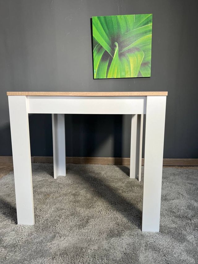 NUEVA Mesa fija 80cm. Cambria/blanco *663 672 150