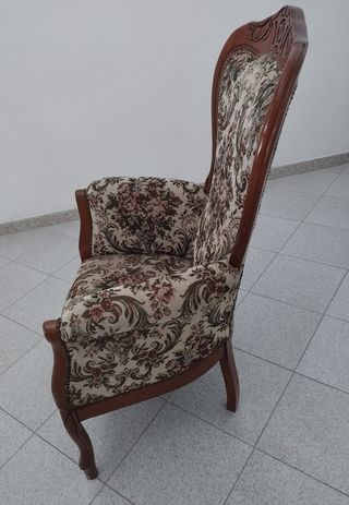 POLTRONA DA CAMERA STILE LUIGI VINTAGE