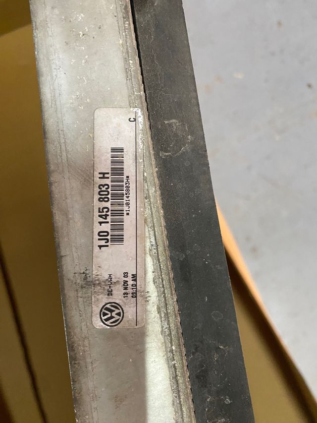 Radiador leon fr mk1