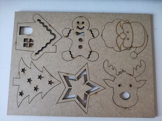 Apliques de Natal - MDF