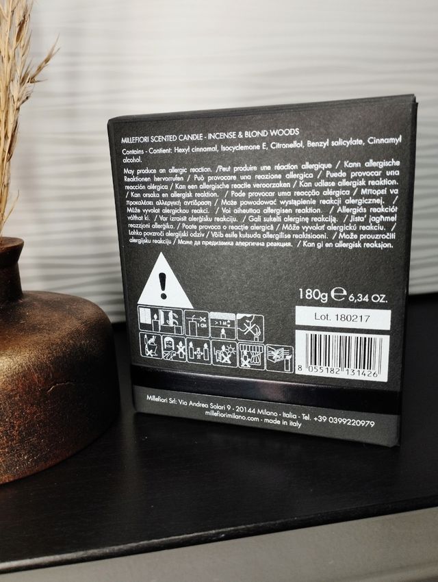 Millefiori Candle Incense & Blond Woods