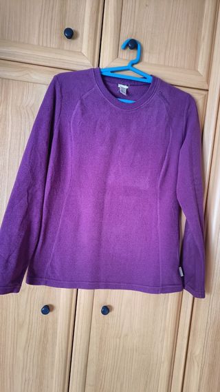 Suéter de fibra polar mujer morado #Quechua talla