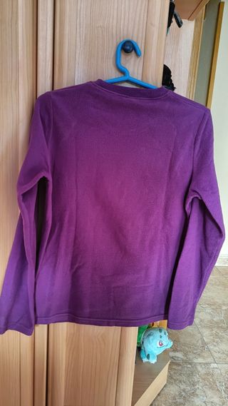 Suéter de fibra polar mujer morado #Quechua talla