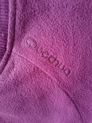 Suéter de fibra polar mujer morado #Quechua talla