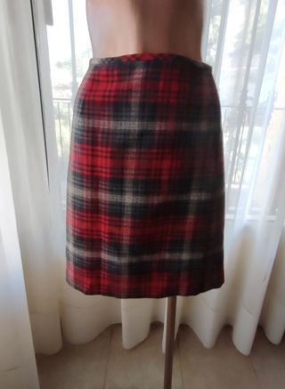 FALDA DE CUADROS TALLA M