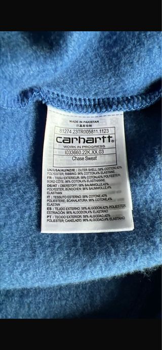 Sudadera azul de Carhartt XL. 