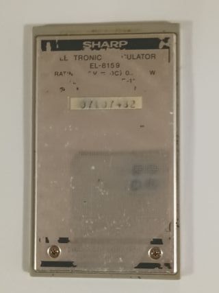 Calcolatrice Sharp ELSIMATE EL-8159 Vintage