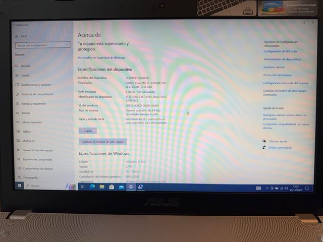 Laptop da gioco Asus N56VZ Win11 i7 Nvidia GT650M