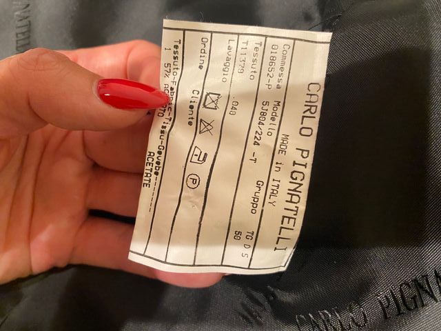 Abito uomo CARLO PIGNATELLI colore nero cerimonia