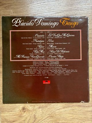 Vinilo Plácido Domingo