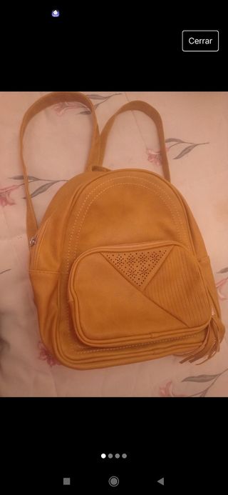 Mochila mostaza