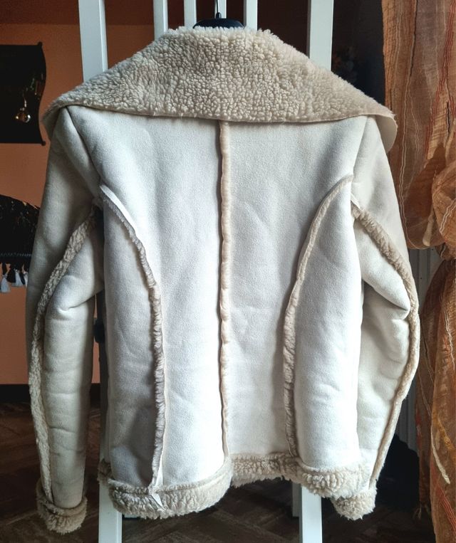 Eco montone donna color sabbia