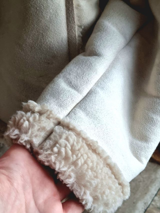 Eco montone donna color sabbia