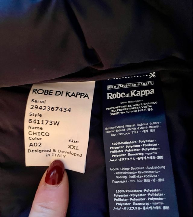 Giacca gilet trapuntato Robe di Kappa XXL