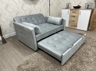 Sofa- Cama Abatible Gris !Gran Oferta! Nuevo