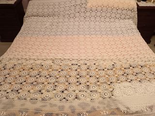 Copriletto matrimoniale fatto a mano