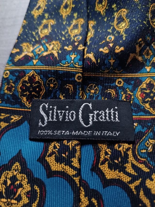 Cravatta vintage pura seta