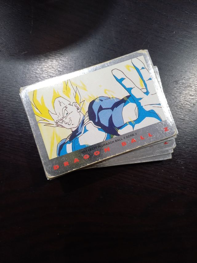 lote de 61 tarjetas plateadas dragon ball Z