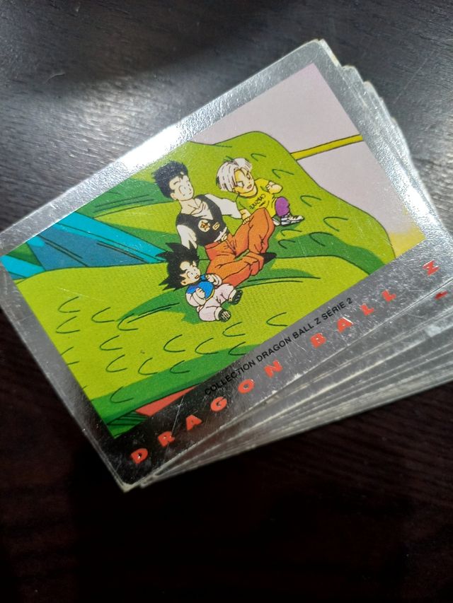 lote de 61 tarjetas plateadas dragon ball Z