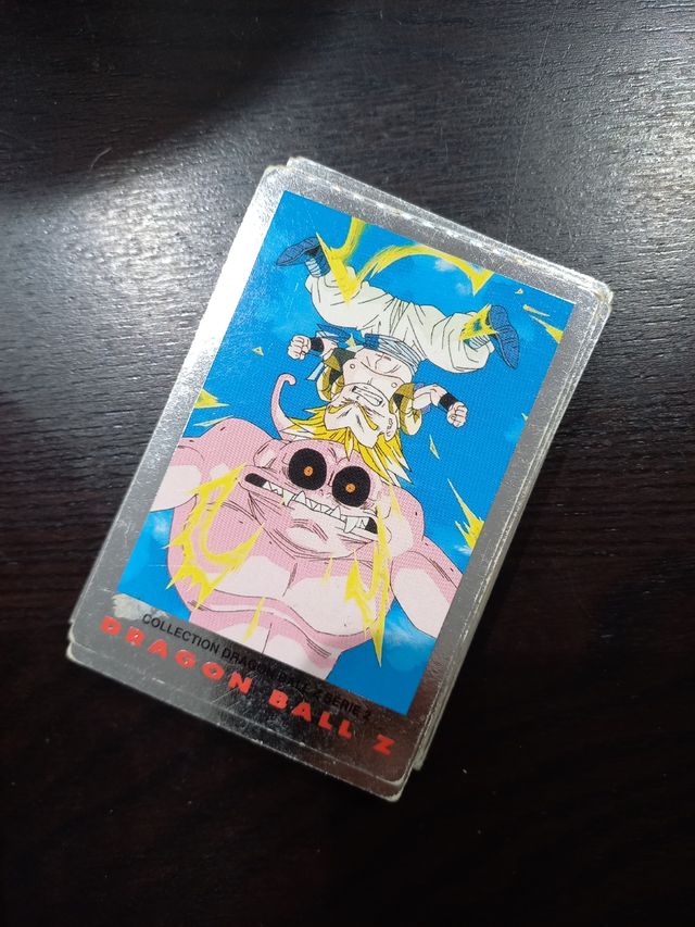 lote de 61 tarjetas plateadas dragon ball Z