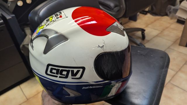 CASCO AGV TI TECH ROSSI CUORE MUGELLO