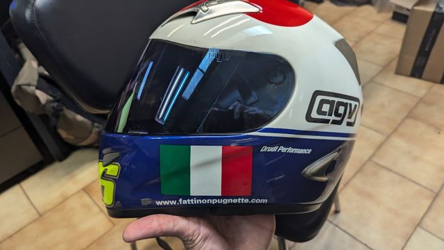 CASCO AGV TI TECH ROSSI CUORE MUGELLO